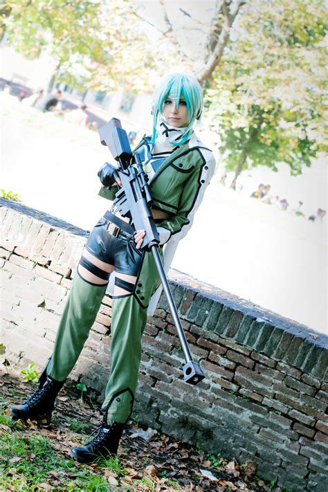 sinon cosplay|Sinon (Shino Asada) Cosplay by Auto Yan